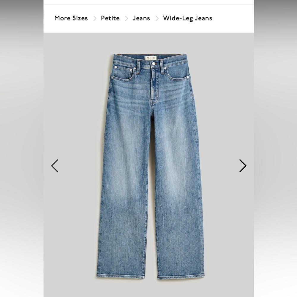 Madewell 23P Perfect Vintage Wide-Leg Jean NWT